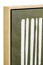 Green and Natural Textured Canvas Wall Art