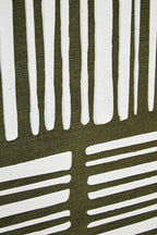 Green and Natural Textured Canvas Wall Art