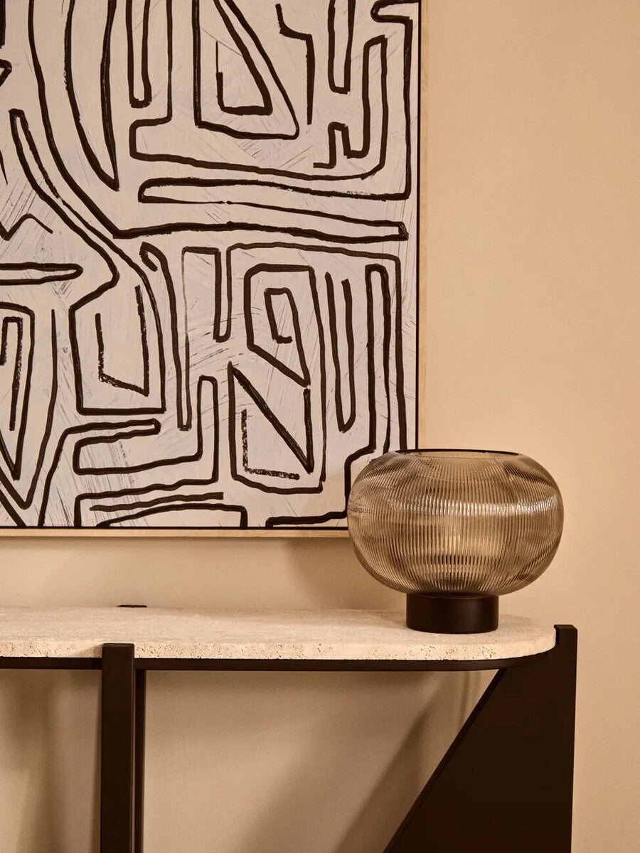 Abstract Black and Cream Textured Wall Art