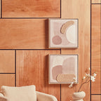 Set of 2 Natural Textured Wall Art
