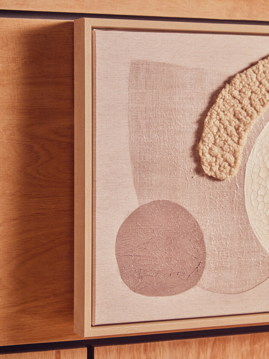 Set of 2 Natural Textured Wall Art