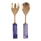 Blue Warm Metallic Serving Set
