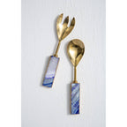 Blue Warm Metallic Serving Set