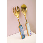 Blue Warm Metallic Serving Set