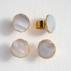 Grey and Gold Napkin Rings