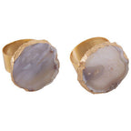 Grey and Gold Napkin Rings