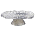 Silver Finish Lotus Leaf Cake Stand