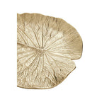 Gold Finish Lotus Leaf Cake Stand