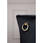 Black Buttoned Dining Chair