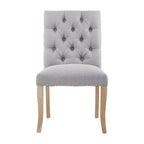 Grey Linen Dining Chair