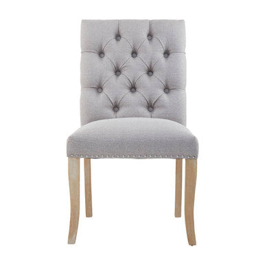 Grey Linen Dining Chair