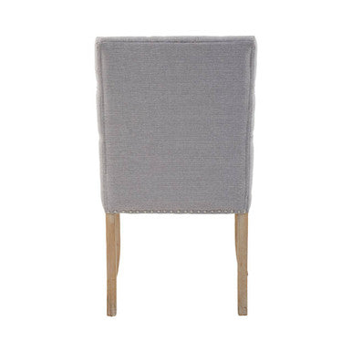 Grey Linen Dining Chair