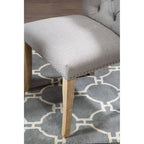 Grey Linen Dining Chair