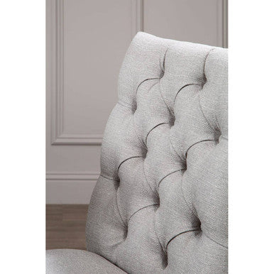 Grey Linen Dining Chair