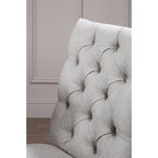 Grey Linen Dining Chair