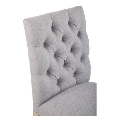 Grey Linen Dining Chair