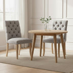 Grey Linen Dining Chair
