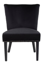 Black Winged Dining Chair