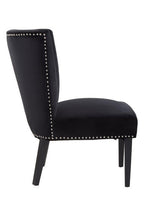 Black Winged Dining Chair