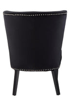 Black Winged Dining Chair