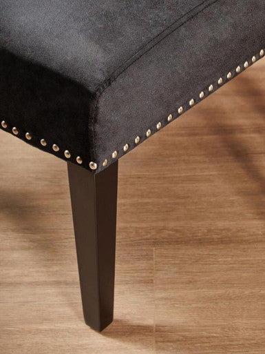 Black Winged Dining Chair