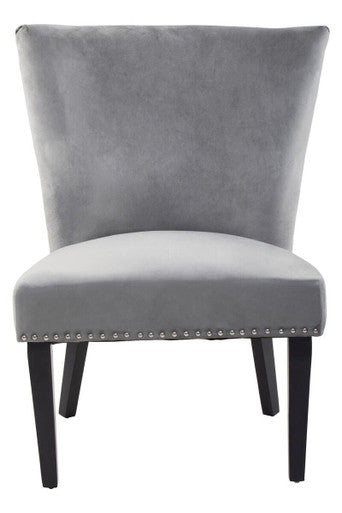 Grey Winged Dining Chair