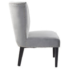 Grey Winged Dining Chair