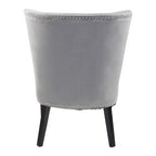 Grey Winged Dining Chair