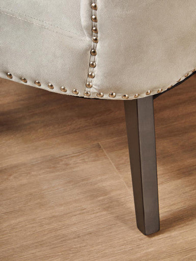 Grey Winged Dining Chair