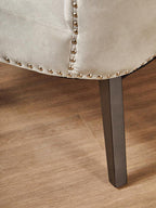 Grey Winged Dining Chair