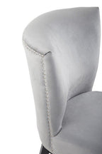 Grey Winged Dining Chair