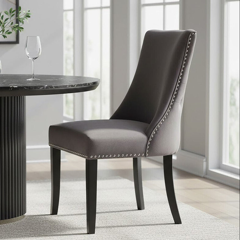 Dark Grey Dining Chair