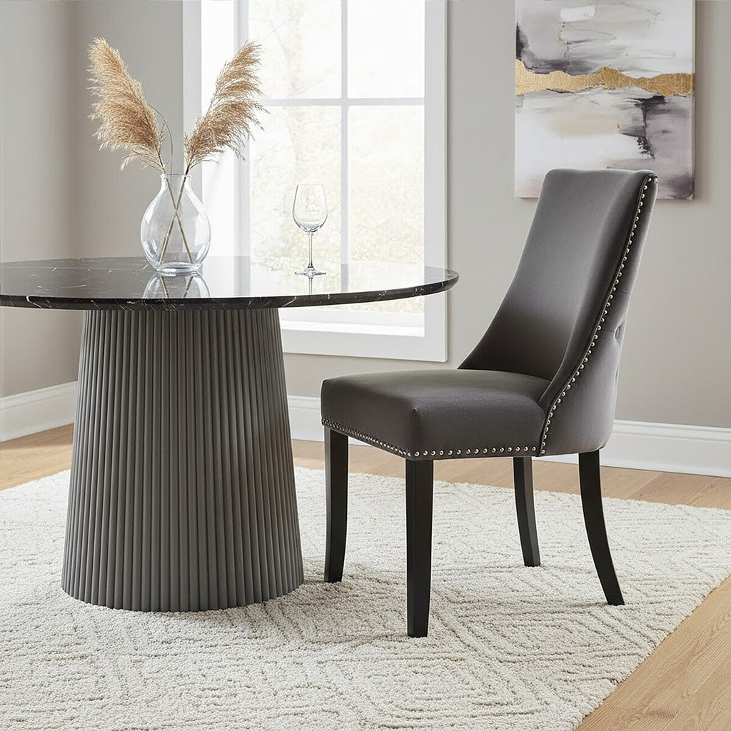 Dark Grey Dining Chair