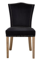 Black Dining Chair with Sculpted Back