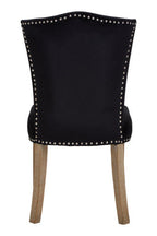 Black Dining Chair with Sculpted Back