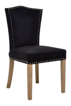 Black Dining Chair with Sculpted Back