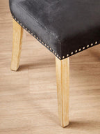 Black Dining Chair with Sculpted Back