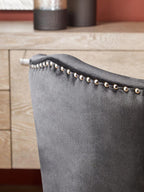 Black Dining Chair with Sculpted Back