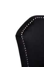 Black Dining Chair with Sculpted Back