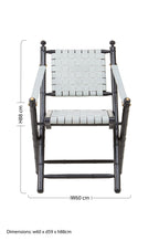 White Leather Chair with Wood Frame