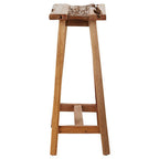 Natural Recycled Teak Wood Stool