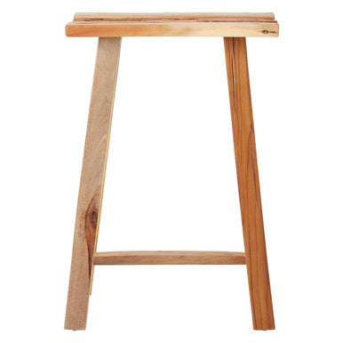Natural Recycled Teak Wood Stool