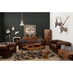 Natural Teak Wood Live Edge Coffee Table