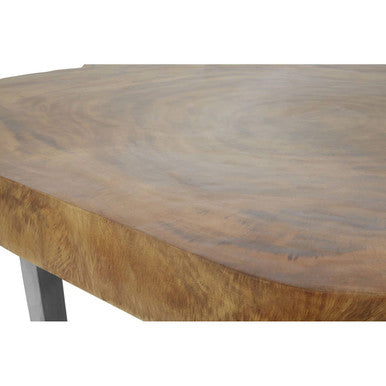 Natural Teak Wood Live Edge Coffee Table