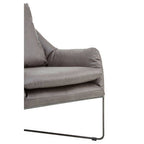 Grey Leather Effect Chair