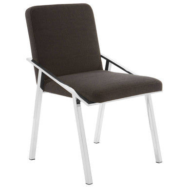 Black Fabric Dining Chair