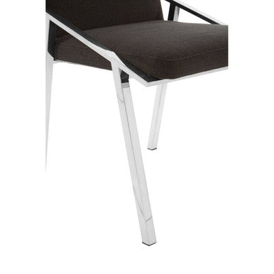 Black Fabric Dining Chair