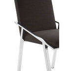 Black Fabric Dining Chair