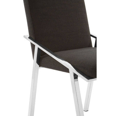 Black Fabric Dining Chair