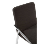 Black Fabric Dining Chair